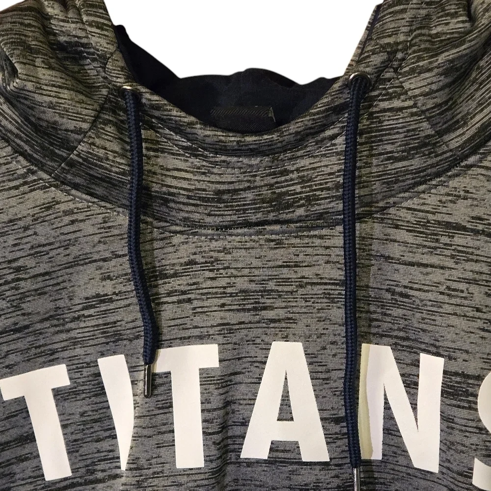 NFL Tennessee Titans Team Apparel Women XXL Mottled Gray/Silver Hoodie Sweatshrt - Picture 2 of 16